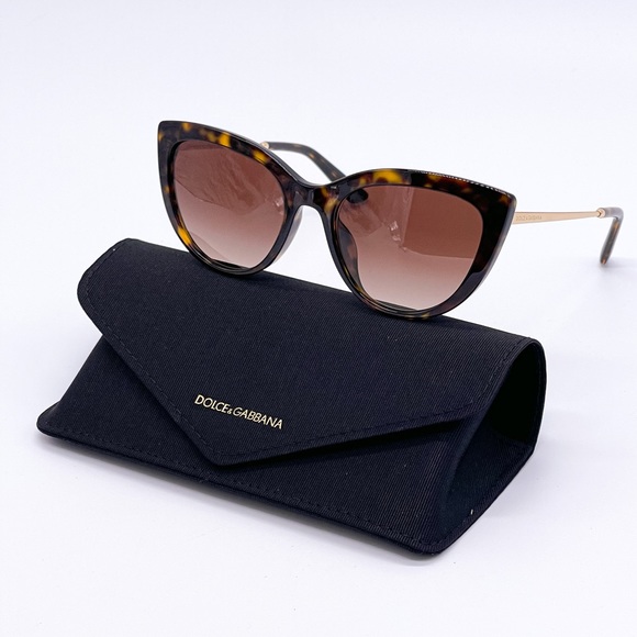 NEW DOLCE&GABBANA WOMEN’S SUNGLASSES DG4408 502/13 CAT EYE EYEWEAR D&G DG4408F - Picture 1 of 12